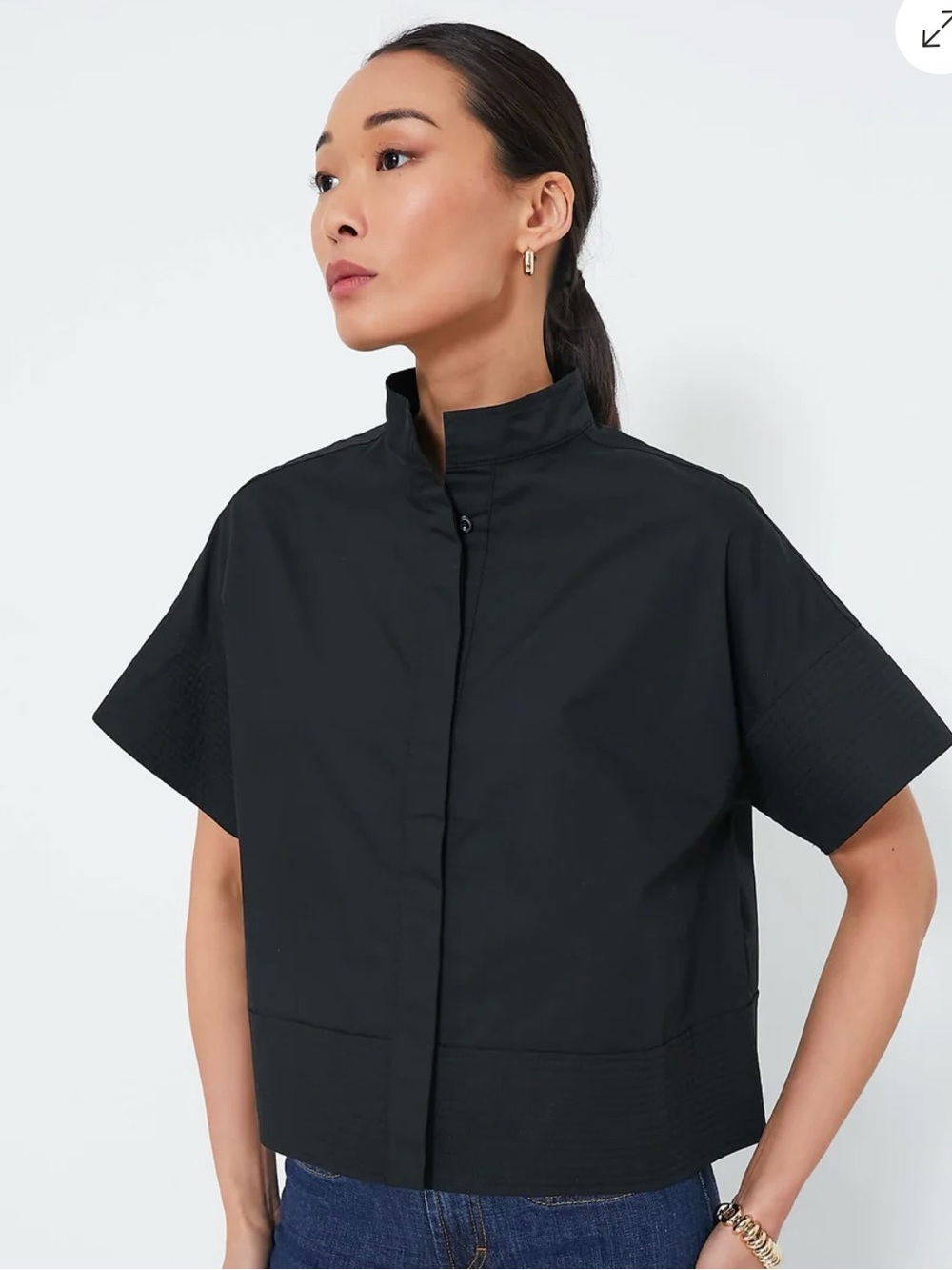 Tuckernuck Trapunto Stitch Sofia Shirt - Black
